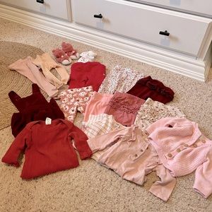 Bundle of baby girl clothes